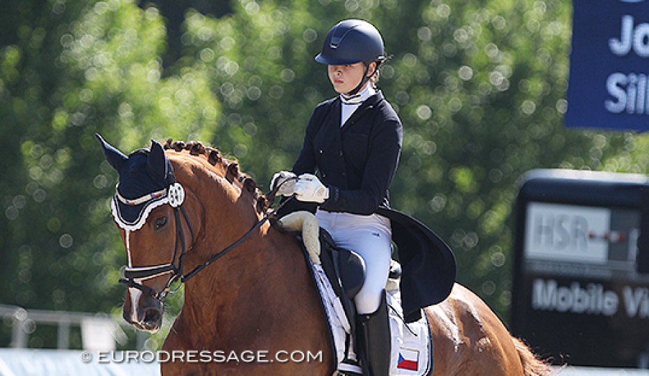 Johana Vasaryova and Silky Moves at the 2021 CDIO-JR Hagen :: Photo © Astrid Appels
