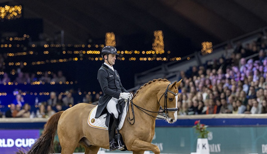 Justin Verboomen and Djembe de Hus at the 2025 CDI-W Mechelen :: Photo © Dirk Caremans