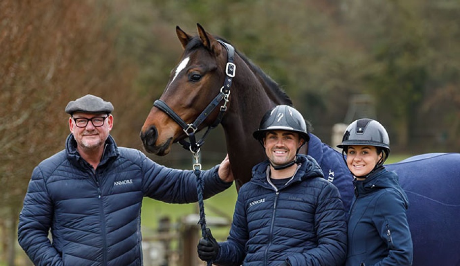 Martin Price with Jezz and Lucy Palmer at Anmore Dressage