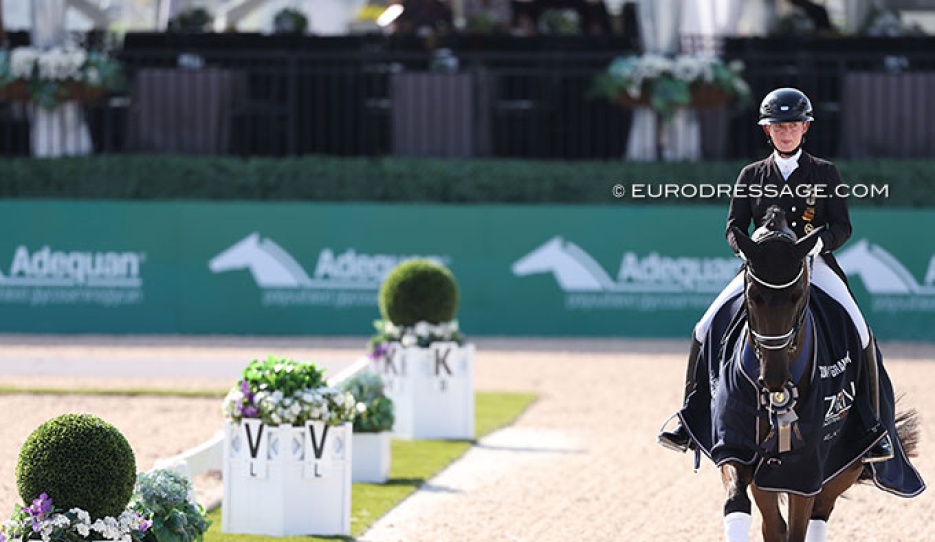 Isabell Werth and Special Blend win the Grand Prix at the 2026 CDI-W Wellington :: Photo © Astrid Appels