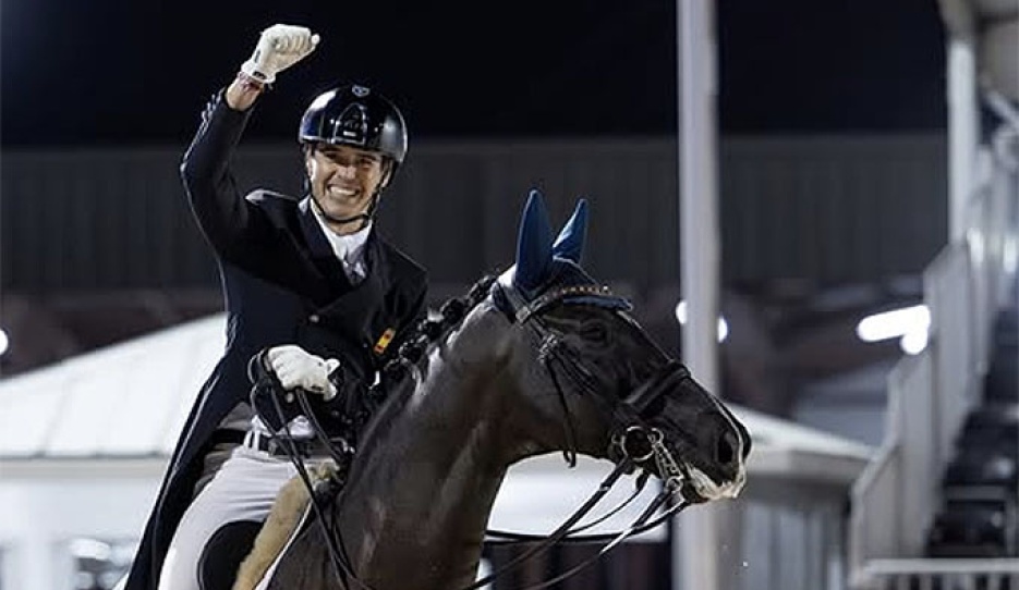 Pablo Gomez Molina and Servus Ymas win the 2026 CDI Wellington Kur :: Photos © Lily Forado