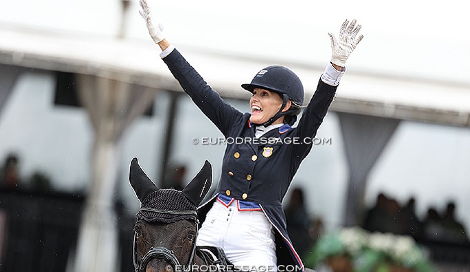Ashley Holzer and Hawtins San Floriana win the 3* Grand Prix at the 2026 CDI Wellington :: Photo © Astrid Appels