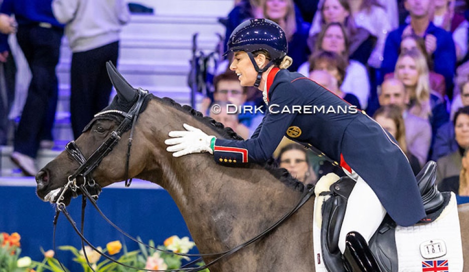Charlotte Dujardin and Alive and Kicking at the 2026 CDI-W Amsterdam : Photos © Dirk Caremans