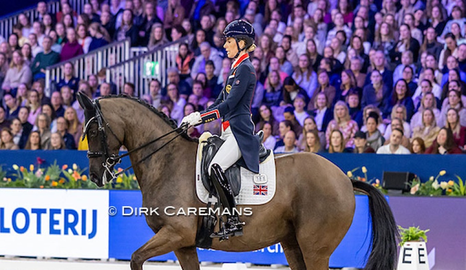Charlotte Dujardin and Alive and Kicking at the 2026 CDI-W Amsterdam : Photos © Dirk Caremans