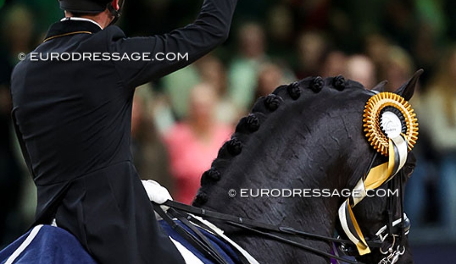 Justin Verboomen and Zonik Plus won the 2026 CDI-W 's Hertogenbosch :: Photo © Astrid Appels