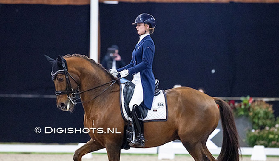 Robin Heiden and the Jazz-clone Hollywood in the Under 25 division at the 2026 CDI Lier :: Photo © Digisgits