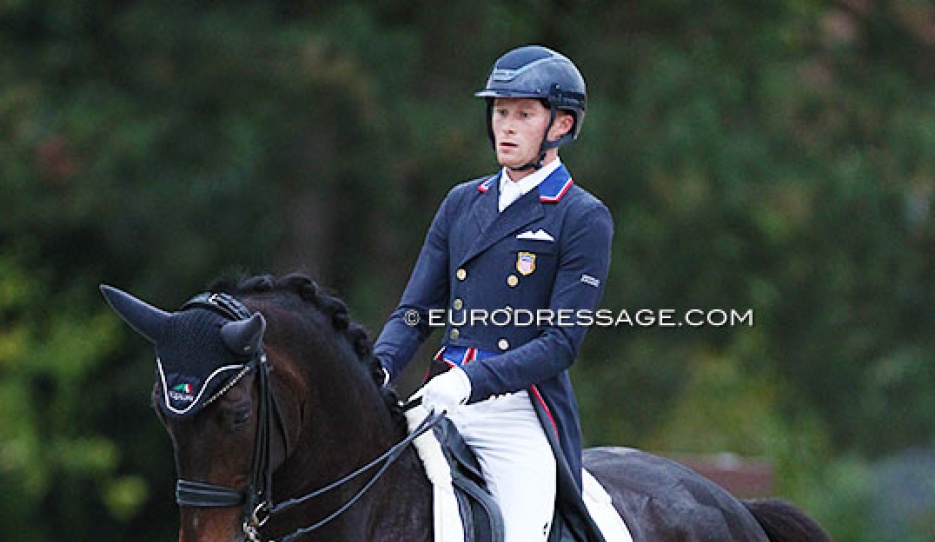 Benjamin Ebeling and Illuster van der Kampert at the 2021 CDI Verden :: Photo © Astrid Appels