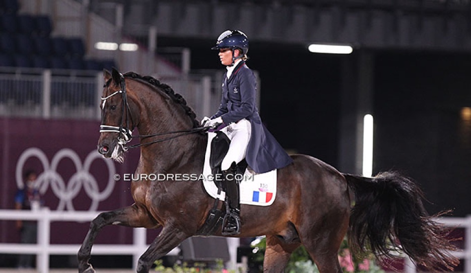 Morgan Barbançon and Sir Donnerhall II at the 2021 Olympic Games in Tokyo :: Photo © Astrid Appels