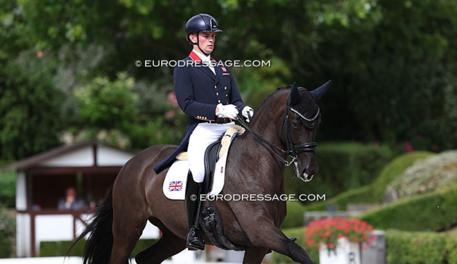 Harrison Ashton and Million Dreams at the 2025 European Under 25 Championships :: Photo © Astrid Appels
