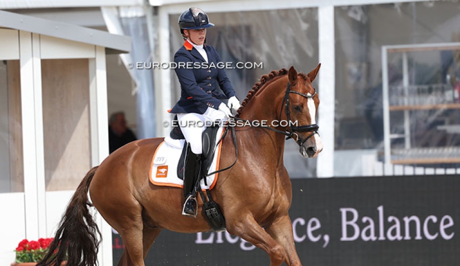 Julia Groenhart on Ortisei at the 2025 WCYH :: Photo © Astrid Appels