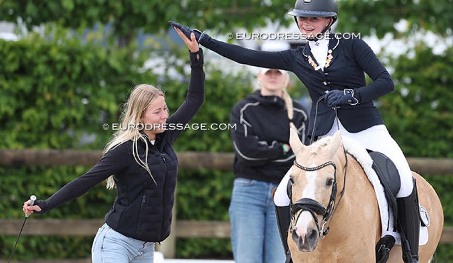 Dutch pony rider Noel Albers on Sunny Boy at the 2025 CDI Lier :: Photo © Astrid Appels
