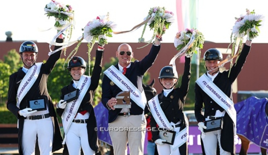 Belgium won the FEI Nations Cup in Lier  in 2025 :: Photo © Astrid Appels