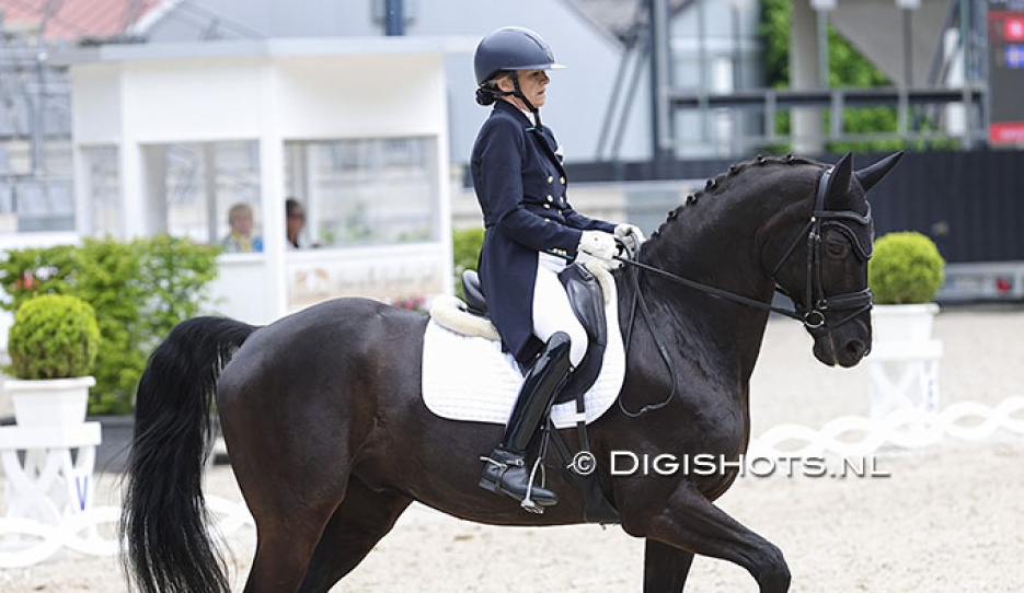 Constance Menard on Friedrich Schiller at the 2026 Aachen Dressage Days :: Photo © Digishots