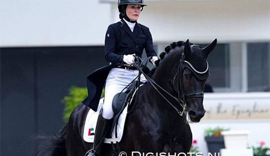 Bianca Schütz and Le Grand Ayden HB at the 2026 Aachen Dressage Days :: Photo © Digishots