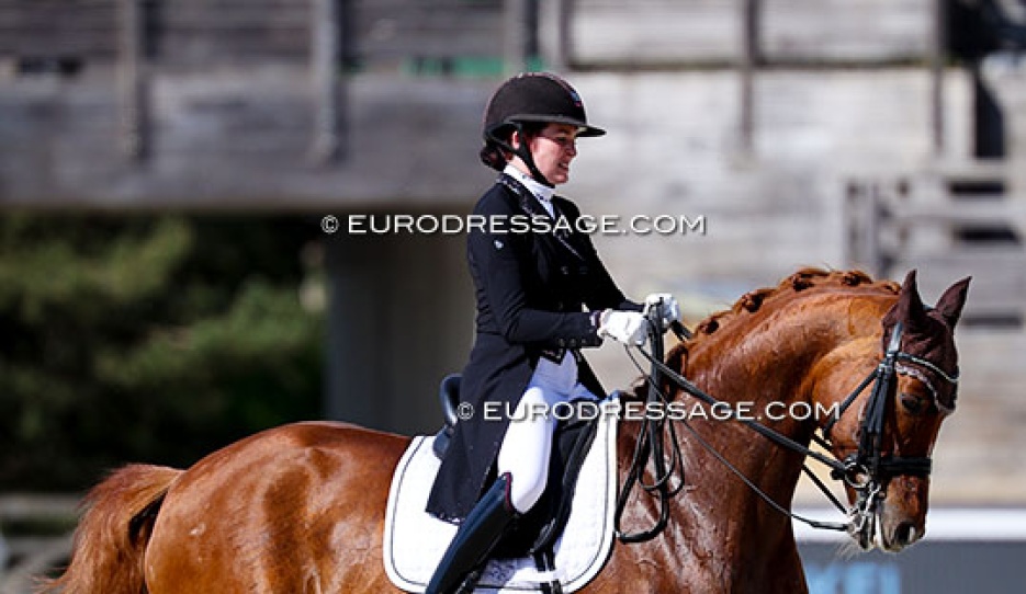 Rachel Bastady and Quintesse (by Quaterback x Silvio) at the 2026 CDIO Fontainebleau :: Photo © Astrid Appels