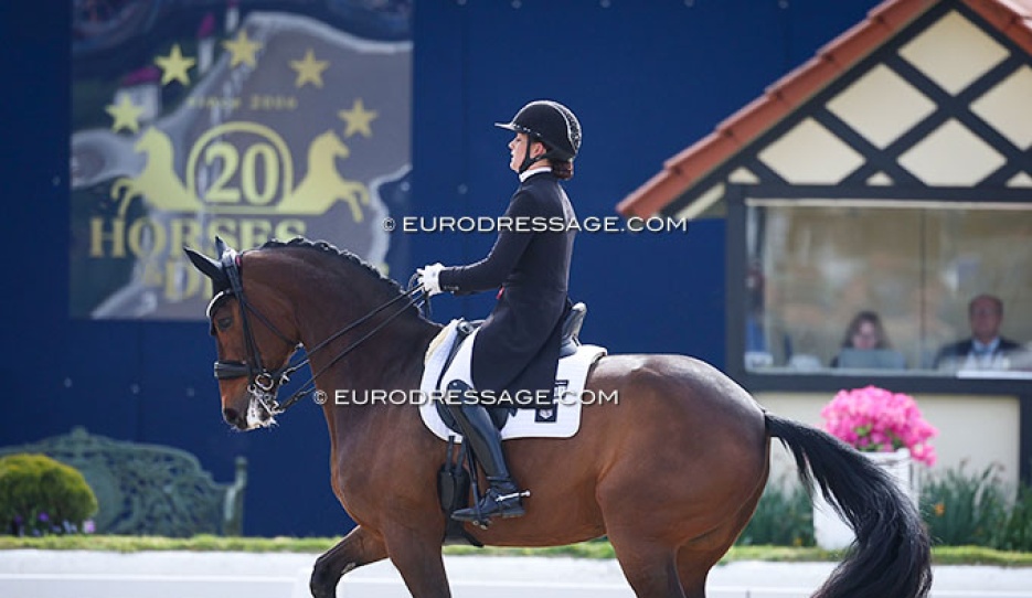 Cathrine Dufour and Mount St. John Freestyle at the 2026 CDI Hagen :: Photo © Astrid Appels