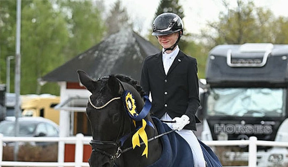 Viggo Bornhager on Rosenstolz at the 2026 Swedish Dressage Championships :: Photo © Joakim Bornhager