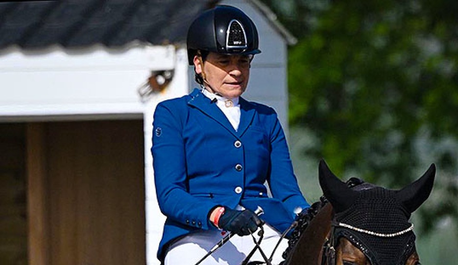 Barbara Minneci on Freiherr von Nymphenburg at the 2026 CPEDI Waregem :: Photo © Quadrille