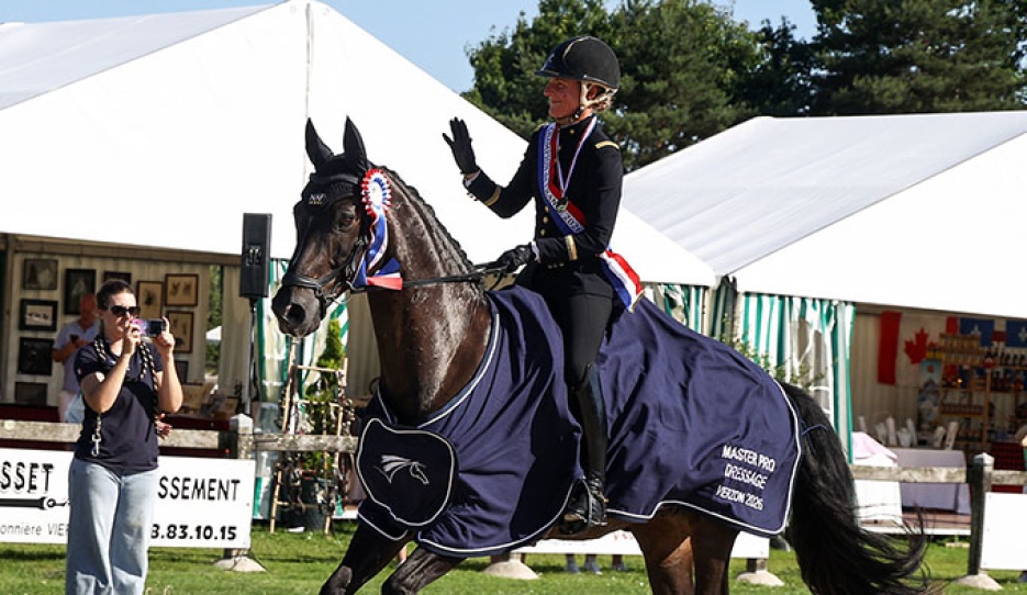 Pauline Basquin and Sertorius de Rima Z at the 2026 French Championships :: Photo © PSV