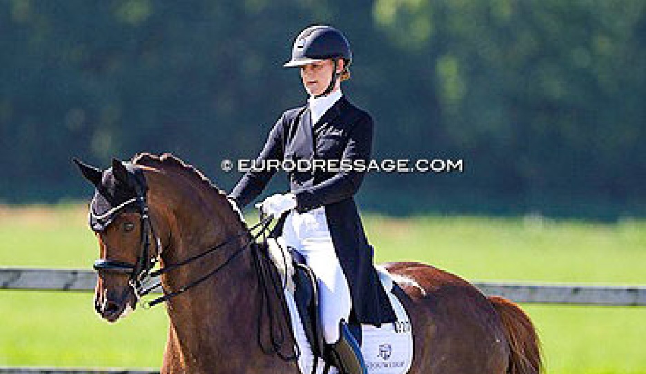 Jeanine Nekeman and Ferrari at the 2022 CDI Meerle :: Photo © Astrid Appels