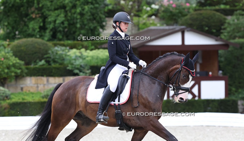 Katja Lembacher and Horizont at the 2023 European Junior Riders Championships :: Photo © Astrid Appels