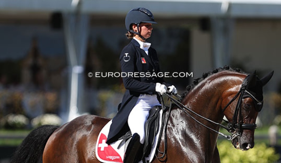 Estelle Wettstein and Quaterboy at the 2023 European Championships :: Photo © Astrid Appels