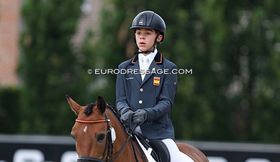 Curro Ramirez Morales on Koningshoek Florian at the 2024 European Pony Championships :: Photo © Astrid Appels