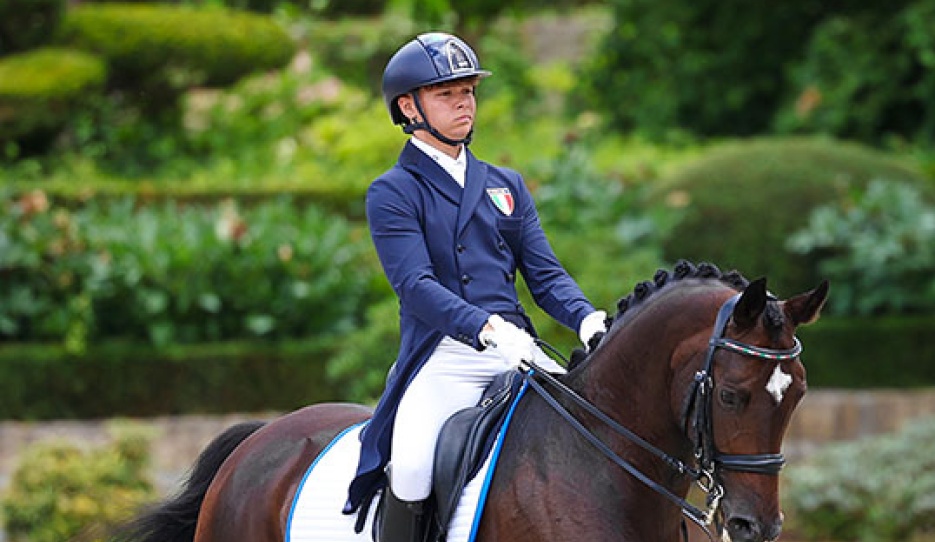 Edoardo Zara and Donatelli at the 2025 European Young Riders Championships :: Photo © Astrid Appels