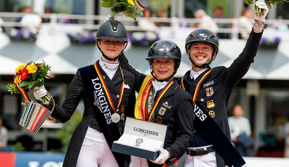 The kur podium at the 2026 German Championships :: Photo © Stefan Lafrentz
