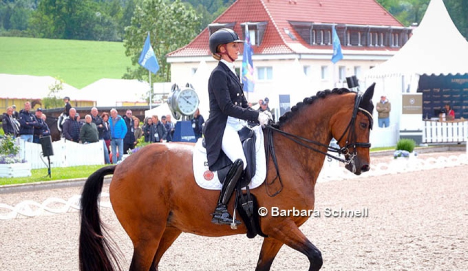 Jessica von Bredow-Werndl and Times Kismet at the 2026 German Championships :: Photo © Barbara Schnell