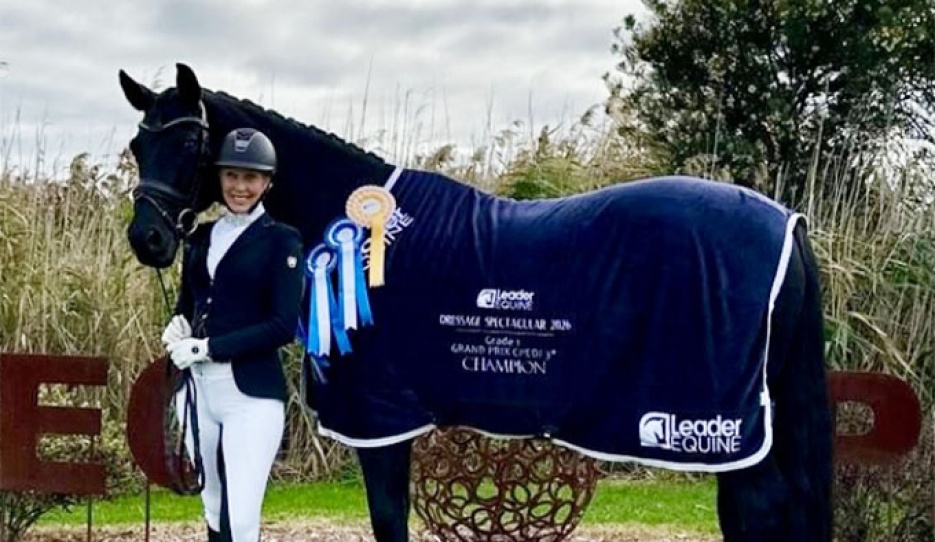 Australian Grade I rider Kylie Christian won the Australian Para Championships in her grade earlier this spring at Boneo Park