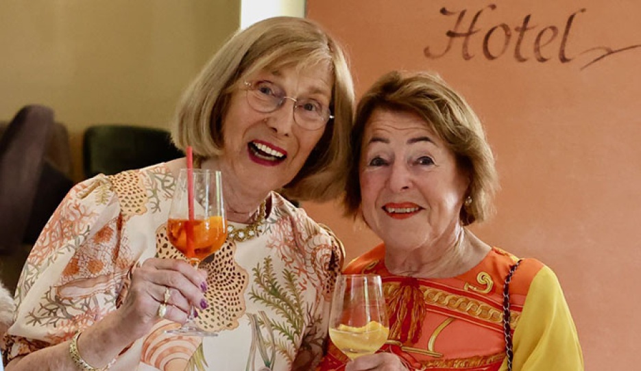Angelika Fromming and Ruth Klimke at Fromming's 85th birthday party in Warendorf :: Photo © Silke Rottermann