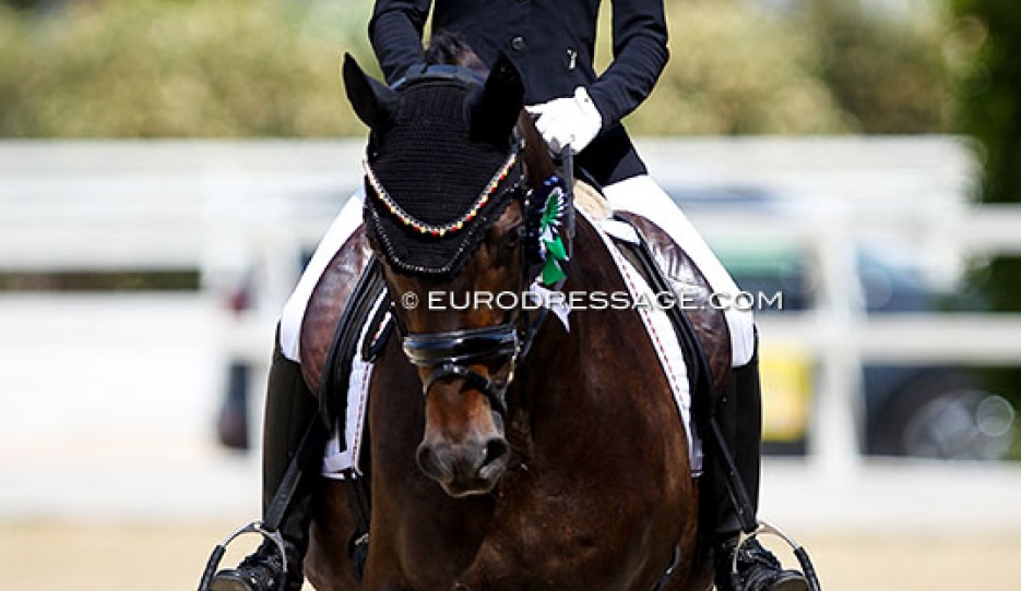 Lotta Plaas and Balsamico at the 2021 European Children Championships :: Photo © Astrid Appels