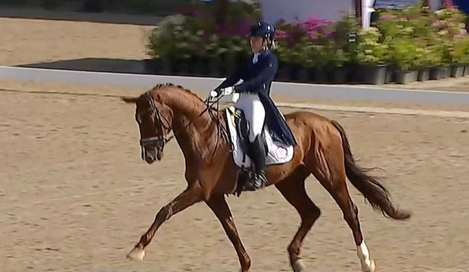 Dania Gschwind-Widmer on Cennin at the 2025 FEI Asian Championships in Pattaya