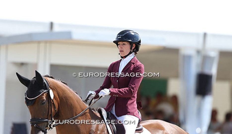Charlotte Chalvignac-Vesin and Furstin Toto LH at the 2025 World Young Horse Championships :: Photo © Astrid Appels
