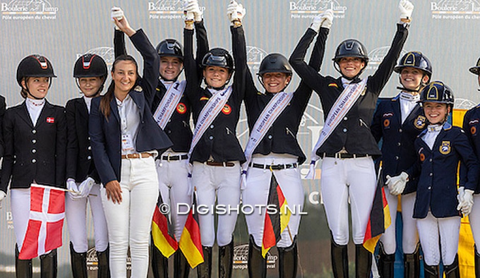 Team gold for Germany at the 2026 European Pony Championships :: Photos © Digishots