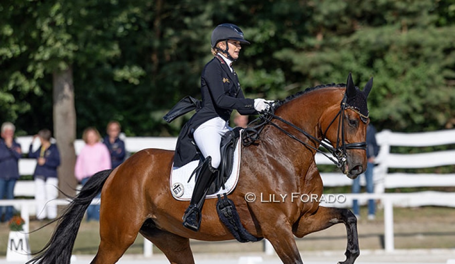 Lana-Pinou Baumgurtel and Escalla at the 2026 European Young Riders Championships :: Photo © Lily Forado