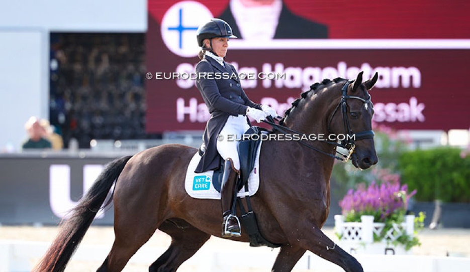 Stella Hagelstam on her home bred Hagels Prince Nassak at the 2026 CDIO Hagen :: Photo © Astrid Appels