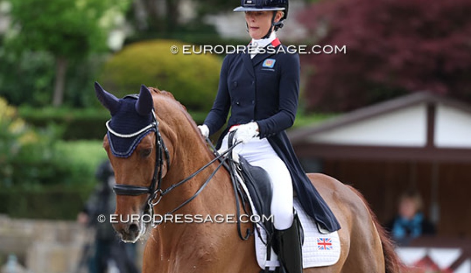 Mette Dahl and Fidelio van het Bloemenhof at the 2025 European Young Riders Championships :: Photo © Astrid Appels