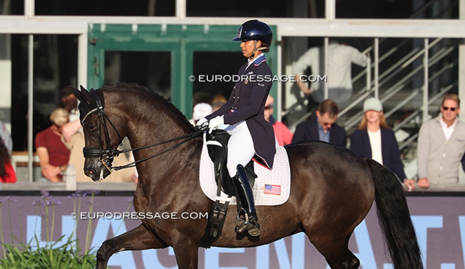 Genay Vaughn on Gino at the 2026 CDIO Hagen :: Photo © Astrid Appels