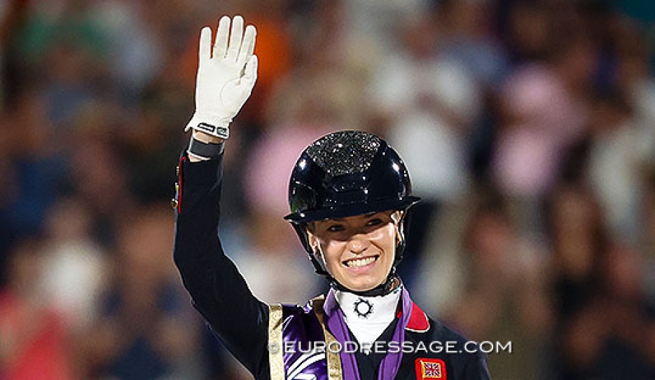Double gold for Charlotte Fry at the 2026 World Championships in Aachen :: Photo © Astrid Appels
