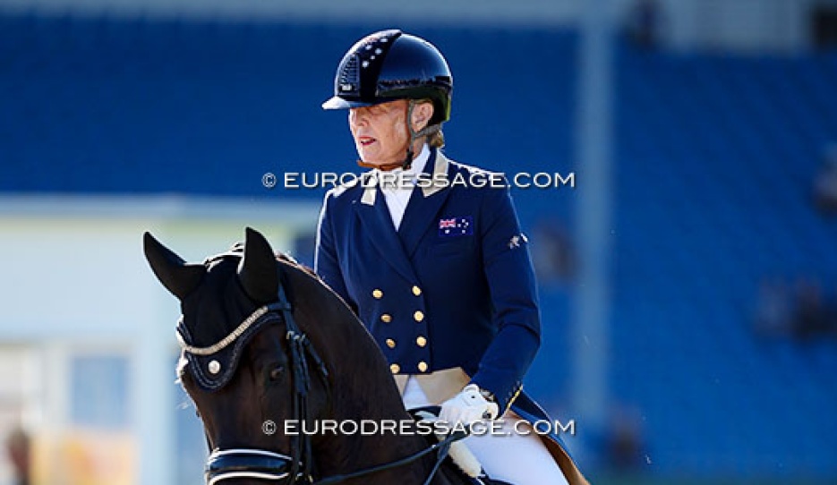 Mary Hanna on Ivanhoe at the 2026 World Championships in Aachen :: Photo © Astrid Appels