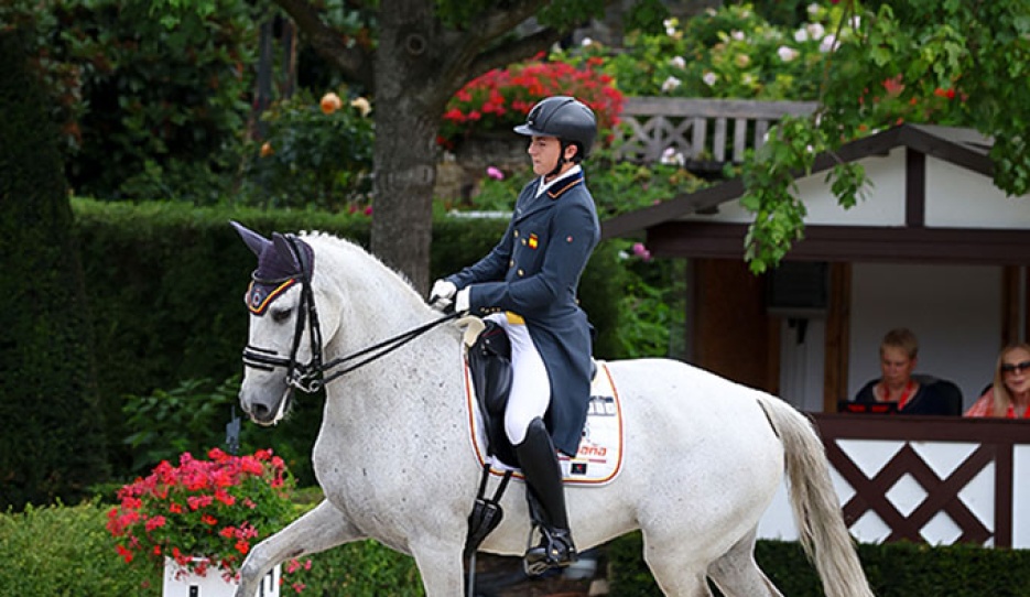 Alfonso Ruiz Velasco and De Yakare at the 2023 European Junior Riders Championships :: Photo © Astrid Appels