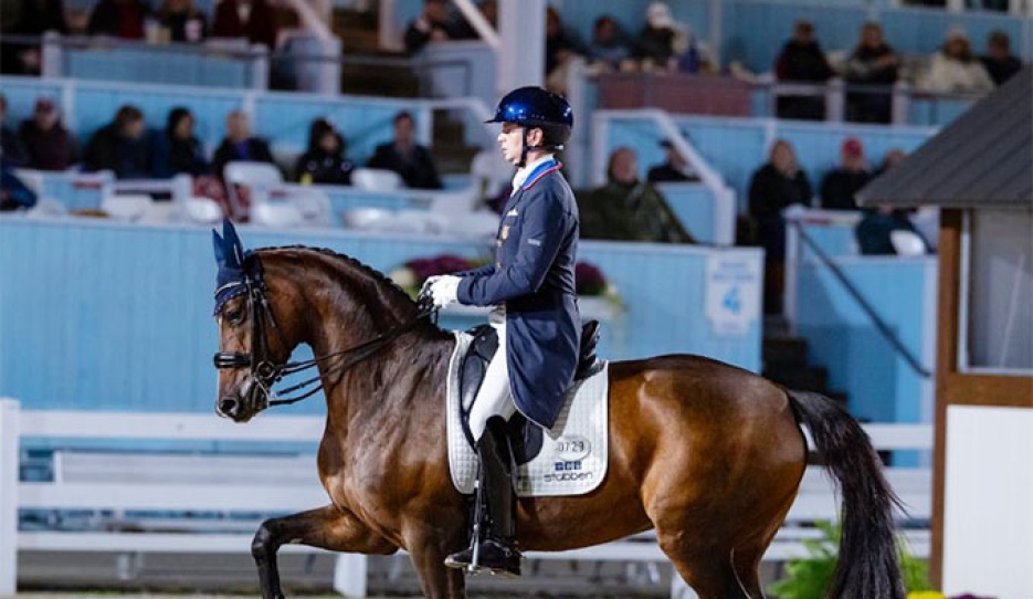Kevin Kohmann and Sonata MF at the 2026 CDI-W Devon :: Photo © Bethany P