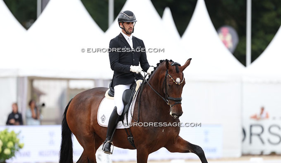 Eric Guardia Martinez and Van Love WS at the 2026 World Young Horse Championships :: Photo © Astrid Appels