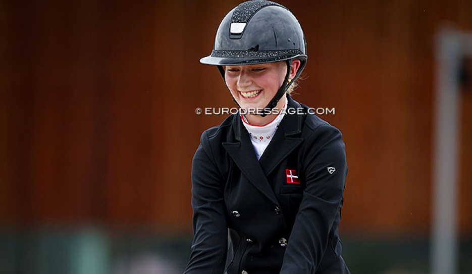 Anna Teibel Raben at the 2024 European Junior Riders Championships :: Photo © Astrid Appels