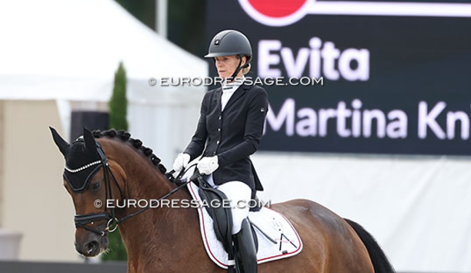 Archive photo : Martina Suppan-Knill and Evita at the 2025 World Young Horse Championships :: Photo © Astrid Appels
