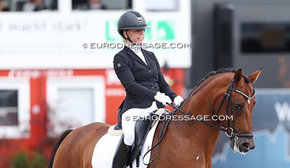 Denisa Valentova and Emory at the 2025 World Young Horse Championships :: Photo © Astrid Appels