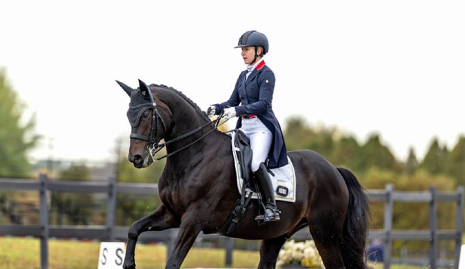 Belinda Trussel (ON) & Diamanten Dave earned a score of 69.130% during the Grand Prix :: Photo © Eve-Lyne Ouellet