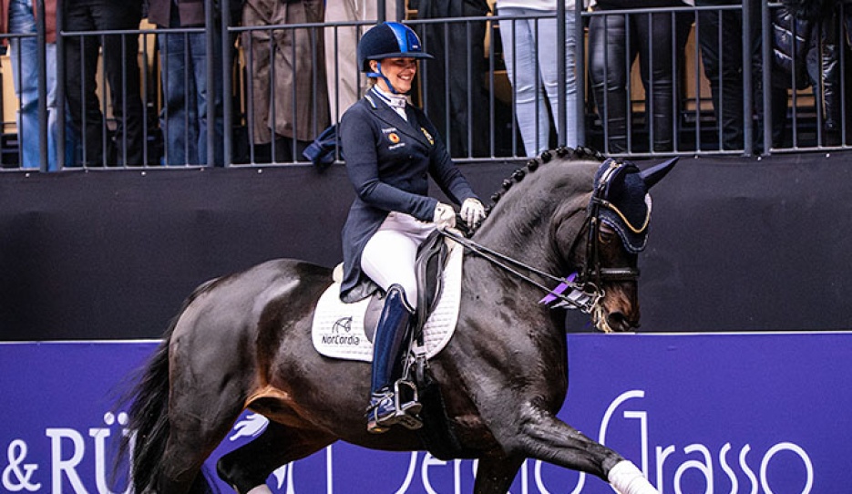 Cecilia Bergåkra and My Friend at the 2026 CDI-W Herning :: Photo © Hestefotograf Melissa
